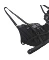 SUBBLIME - SET DE 3 PIEZAS SUJETADOR + TANGA + LIGA ENCAJE NEGRO S/M