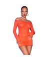 CHILIROSE - CR 4859 ROBE MINI ORANGE L