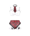 SUBBLIME - COSTUME D'ÉCOLIÈRE SEXY AVEC SOUTIEN-GORGE L/XL