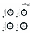 ADDICTED TOYS - LOT D'ANNEAUX EN SILICONE À PRESSION