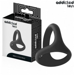 ADDICTED TOYS - ANNEAU PÉNIS TRIPLE ÉPAIS