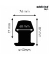 ADDICTED TOYS - PLUG ANAL CREUX EXTRÊME TAILLE M 8,7 CM
