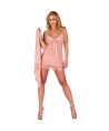 LIVCO CORSETTI FASHION - HYEONA 1710 BABYDOLL + TANGA ROSA S