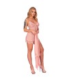 LIVCO CORSETTI FASHION - HYEONA 1710 BABYDOLL + TANGA ROSA S