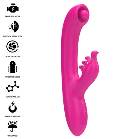 INTENSE - CHRISTINA VIBRATEUR LAPIN MULTIFONCTION 22,5 CM ROSE