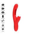 INTENSE - JESSICA VIBRATEUR MULTIFONCTION STIMULATION CLITORIS 24,8 CM ROUGE
