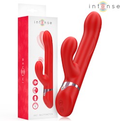 INTENSE - LELE VIBRATEUR MULTIFONCTION ROTATIF OSCILLANT STIMULANT ROUGE