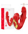 INTENSE - NATHY DOUBLE VIBRATEUR AVEC BOUCHE STIMULANTE MULTIFONCTION ROUGE