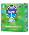SKINS - PACK DE 4 PRÉSERVATIFS PREMIUM MENTHE
