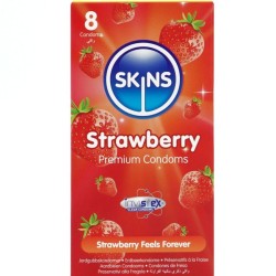 SKINS - PACK DE 8 PRÉSERVATIFS PREMIUM FRAISE