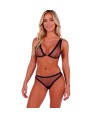 PASSION - ENSEMBLE SOUTIEN-GORGE + STRING BELISSANA BLEU L/XL