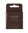 LELO - PRÉSERVATIFS HEX RESPECT XL, PAQUET DE 3