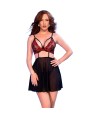 CHILIROSE - BABYDOLL NEGRO/ROJO