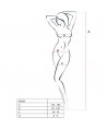 PASSION - FEMME BS020 BODYSTOCKING NOIR TAILLE UNIQUE