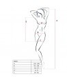 PASSION - FEMME BS025 BODYSTOCKING NOIR STYLE ROBE TAILLE UNIQUE