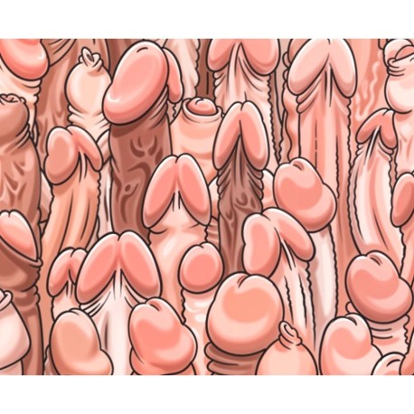 DIABLO PICANTE - TAPIS DE SOURIS COULEUR AVEC DESSIN DE PÉNIS