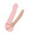 GET REAL - PÉNÉTRATEUR ANAL EN SILICONE DOUBLE TROUBLE 16 CM