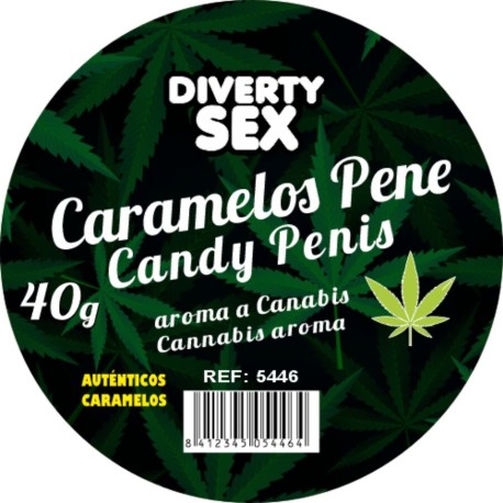 DIABLO GOLOSO - 20 BONBONS POUR PÉNIS ARÔME CANNABIS