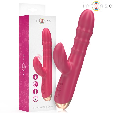 INTENSE - CHLOE VIBRATEUR MULTIFONCTION 3 EN 1 ROUGE
