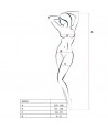 PASSION WOMAN BS030 BODYSTOCKING BLANC TAILLE UNIQUE