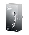 SATISFYER - PURE GRAVITY 2 GODEMICHET DOUBLE EXTRÉMITÉ EN ACIER INOXYDABLE