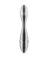 SATISFYER - PURE GRAVITY 3 GODEMICHET DOUBLE EXTRÉMITÉ EN ACIER INOXYDABLE