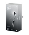 SATISFYER - STAR FORCE 1 GODEMICHET DOUBLE EN ACIER INOXYDABLE