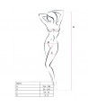 PASSION - FEMME BS031 BODYSTOCKING NOIR TAILLE UNIQUE