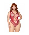 LEG AVENUE - 81641X BODY SANS COUTURE BORDEAUX TAILLE 1X/2X