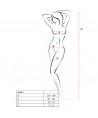 PASSION WOMAN BS034 BODYSTOCKING BLANC TAILLE UNIQUE
