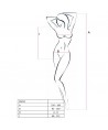 PASSION - FEMME BS035 BODYSTOCKING NOIR TAILLE UNIQUE