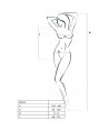 PASSION WOMAN BS035 BODYSTOCKING ROUGE TAILLE UNIQUE