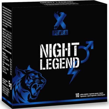 XPOWER - NIGHT LEGEND STIMULANT À ACTION RAPIDE POUR L'ÉRECTION ET LA PERFORMANCE 10 CAPSULES