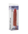GET REAL - MANCHON PÉNIS EN SILICONE HYDRATANT CARAMEL 20 CM