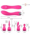 INTENSE - VIBRATEUR CHER AVEC 20 MODES DE MOUVEMENTS ET EMBOUTS INTERCHANGEABLES