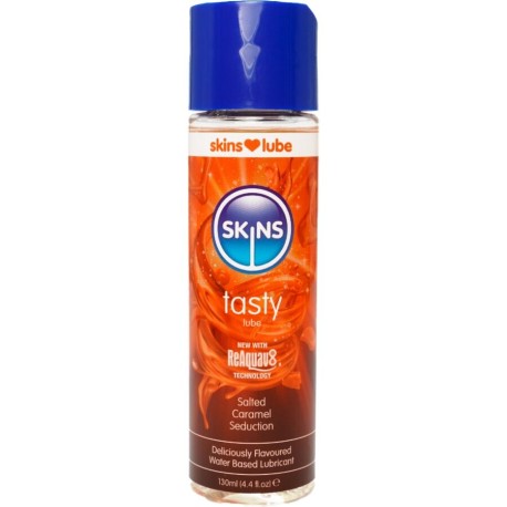 SKINS - LUBRIFIANT À BASE D'EAU DÉLICIEUX CARAMEL SALÉ 130 ML