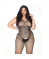 BODYSTOCKING EN FILET CRISTALYSÉ LEG AVENUE 1X-2X