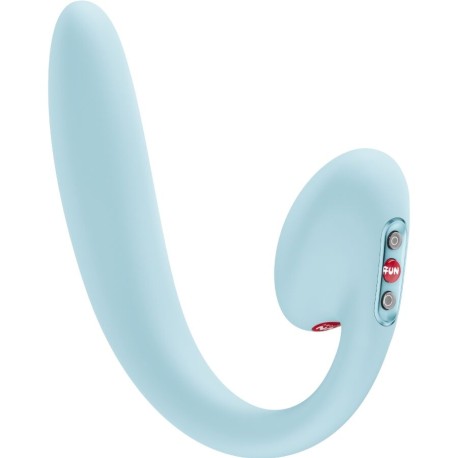 FUN FACTORY - VIBRATEUR À DOUBLE IMPULSION D'AIR CRESCENDO INSERABLE BLEU GLACÉ