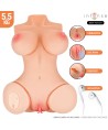 INTENSE DEEP TOUCH - VERO TORSO VAGINA AVEC EFFETS DE SUCCION, DE CHALEUR, DE VIBRATION ET DE VOIX L 5,5 KG