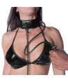 FETISH SUBMISSIVE BONDAGE - COLLIER D'ÉTRANGLEMENT GONFLABLE AVEC CHAÎNE