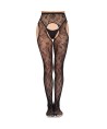 LEG AVENUE - 1967 COLLANTS RÉSILLE BLOOM NOIRS - TAILLE UNIQUE