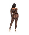 LEG AVENUE - 89373 HAUT COURT EN PYTHON ET COLLANTS SANS PIEDS NOIRS - TAILLE UNIQUE