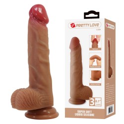 PRETTY LOVE - LISLE GODE RÉALISTE AVEC VENTOUSE 20,6 CM -Ø- 4,2 CM