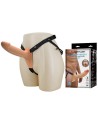 PRETTY LOVE - LANDON HARNESS BRIEFS HARDON UNIVERSEL AVEC GODEMICHET EN SILICONE CREUX DE 16,8 CM COULEUR