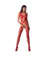 PASSION WOMAN BS059 BODYSTOCKING BLANCO TALLA UNICA