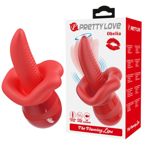 PRETTY LOVE - OBELIA VIBRATEUR À LANGUE AVEC MOUVEMENT ORBITAL