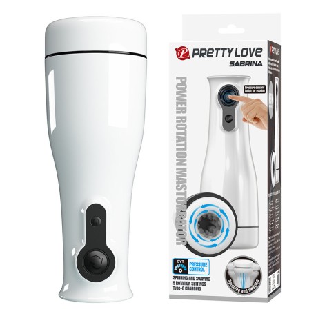 PRETTY LOVE - SABRINA MASTURBATEUR MASCULIN ROTATIF ET À BASCULE
