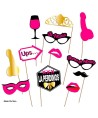 DIABLO PICANTE - PHOTOCALL PARTY SET MODÈLE 2 - 12 UNITÉS