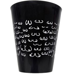 DIABLO PICANTE - TASSE NOIRE 500 ML AVEC SEINS BLANCS