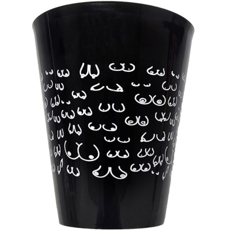 DIABLO PICANTE - TASSE NOIRE 500 ML AVEC SEINS BLANCS